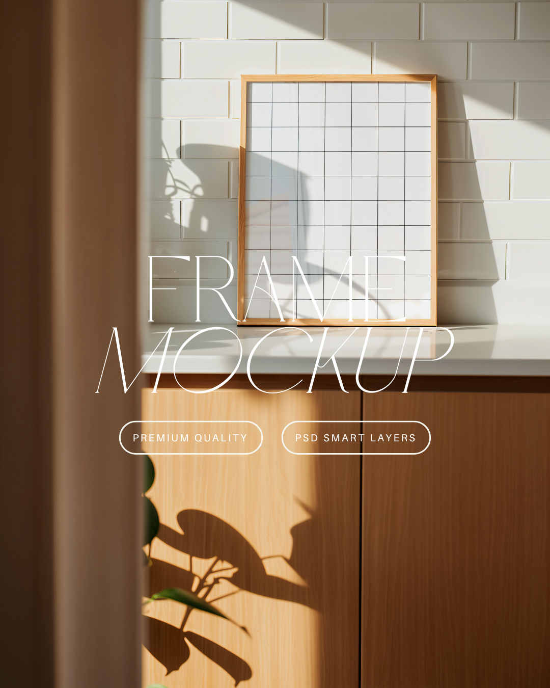 Vertical Poster Frame Mockup