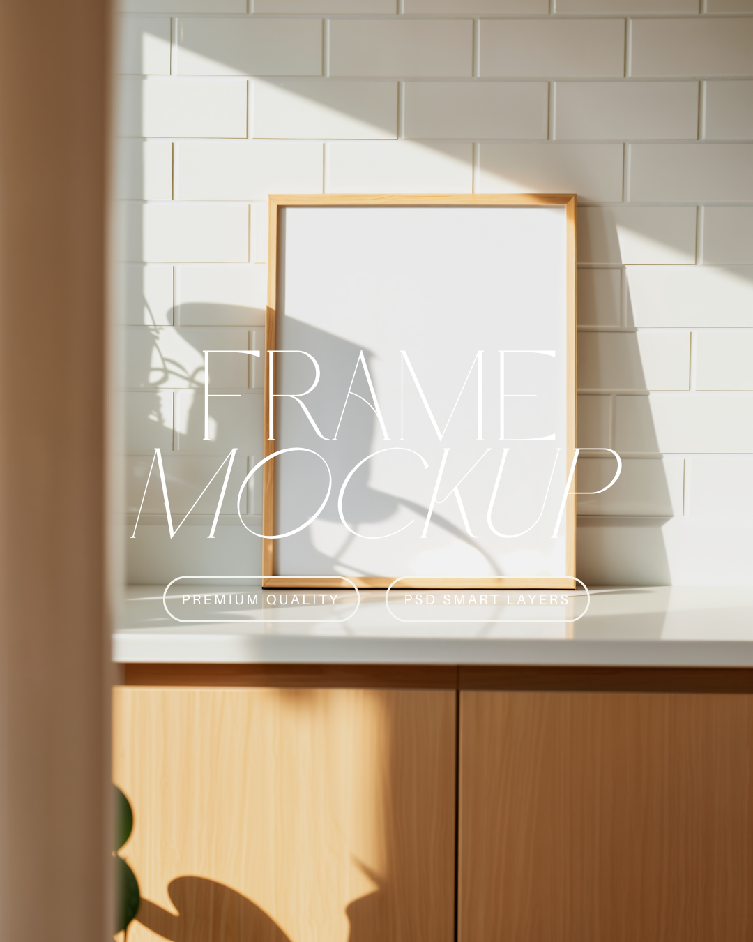 Vertical Poster Frame Mockup