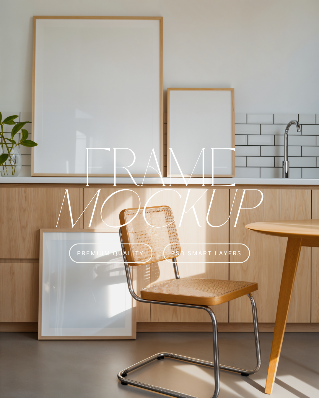 Mixed Poster Frame Mockup Trio