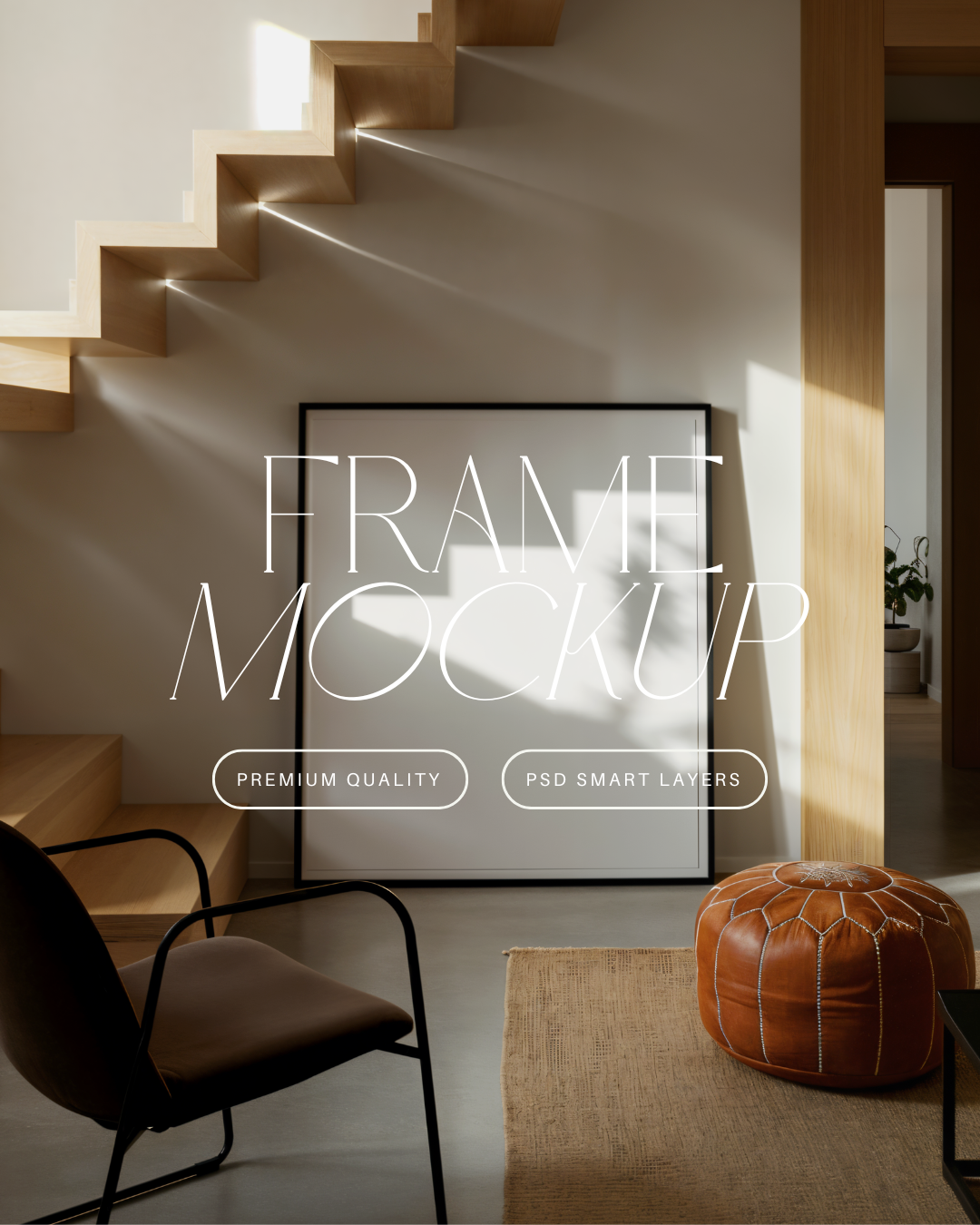 Vertical Poster Frame Mockup