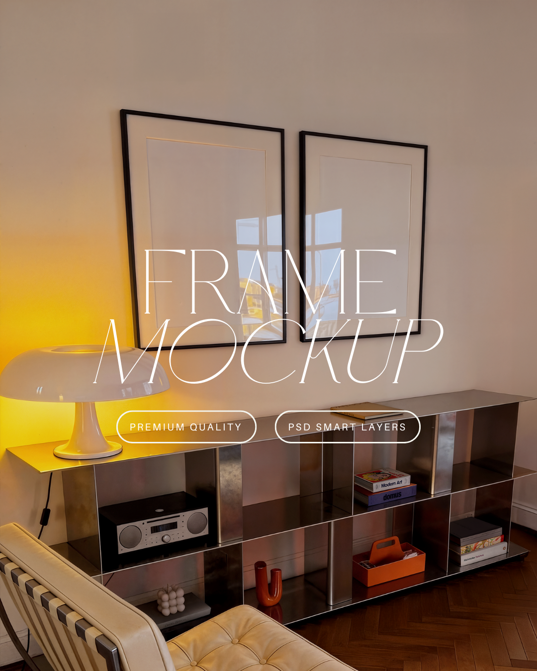 Vertical Poster Frame Mockup Duo