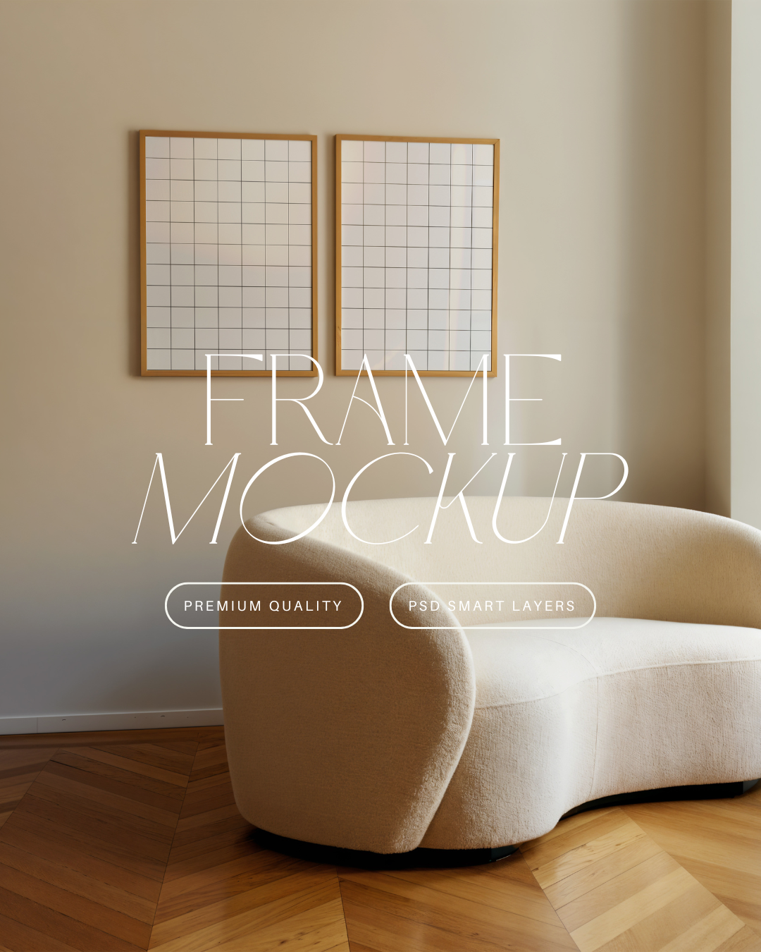 Vertical Poster Frame Mockup Duo