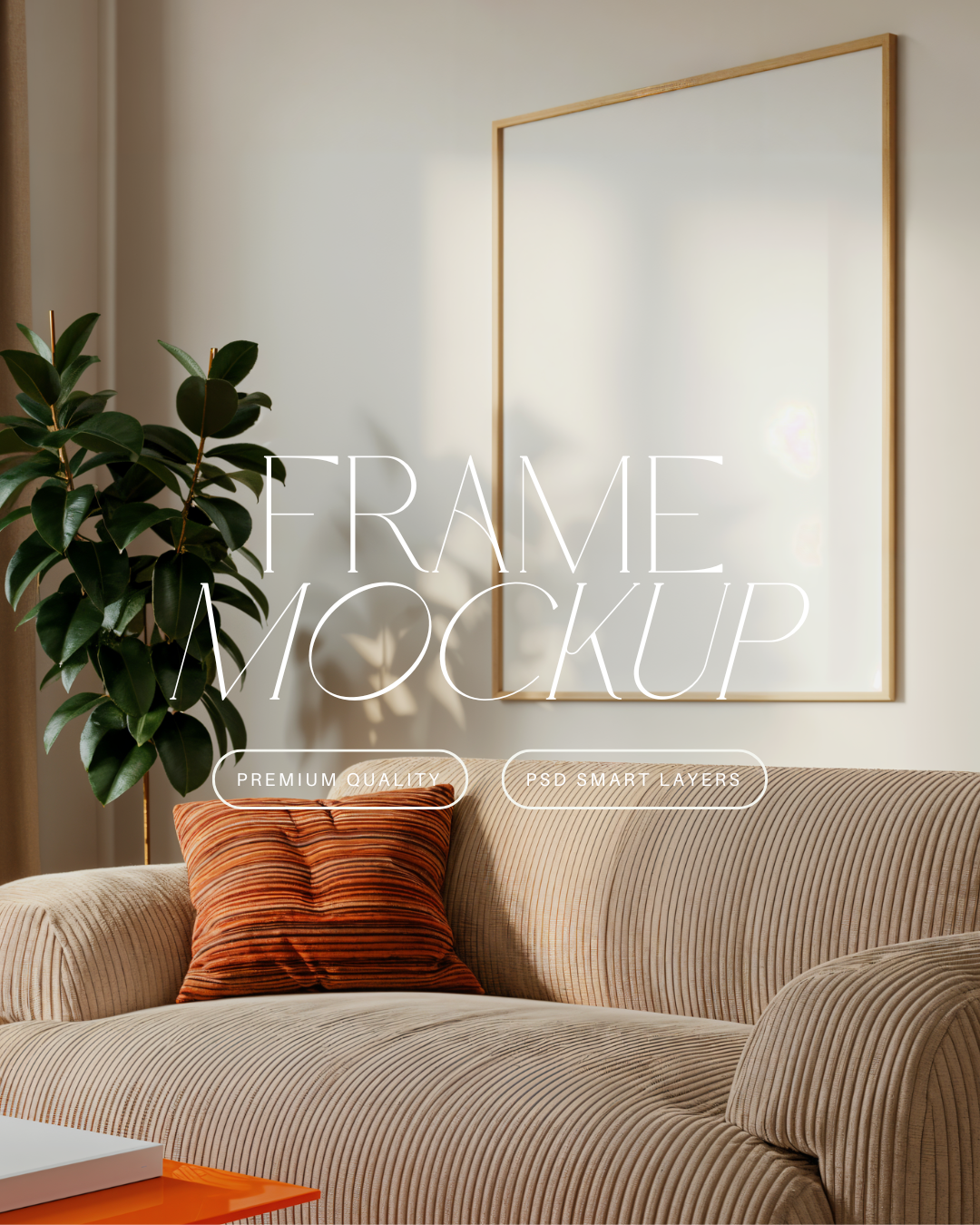 Vertical Poster Frame Mockup