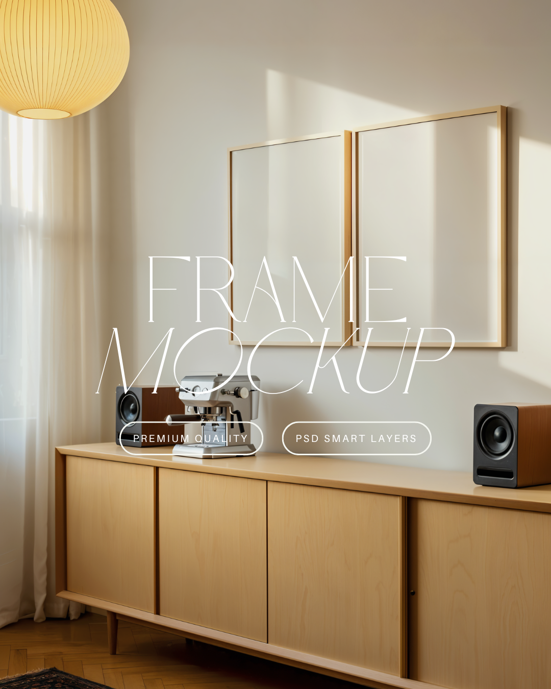 Vertical Poster Frame Mockup Duo