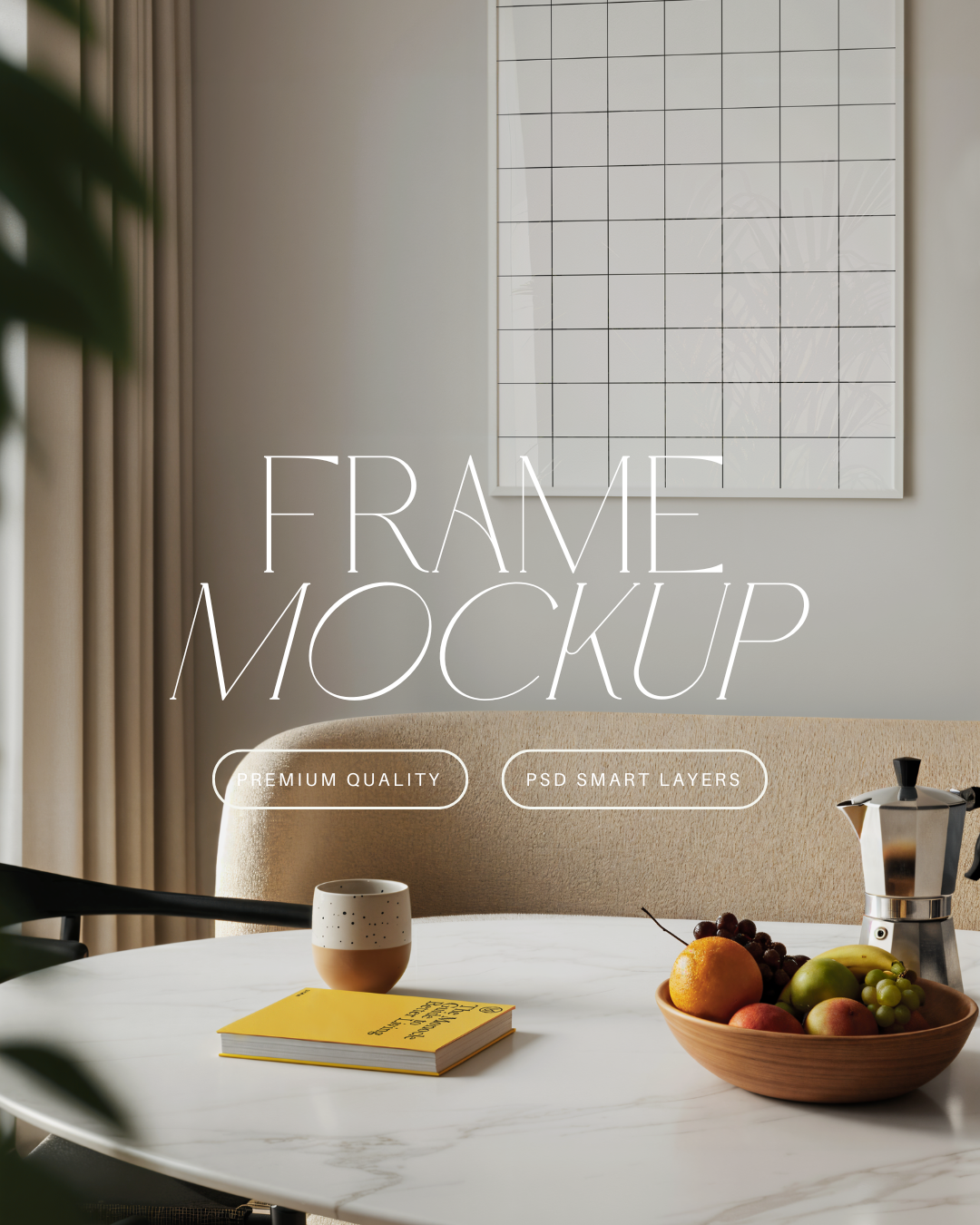 Vertical Poster Frame Mockup