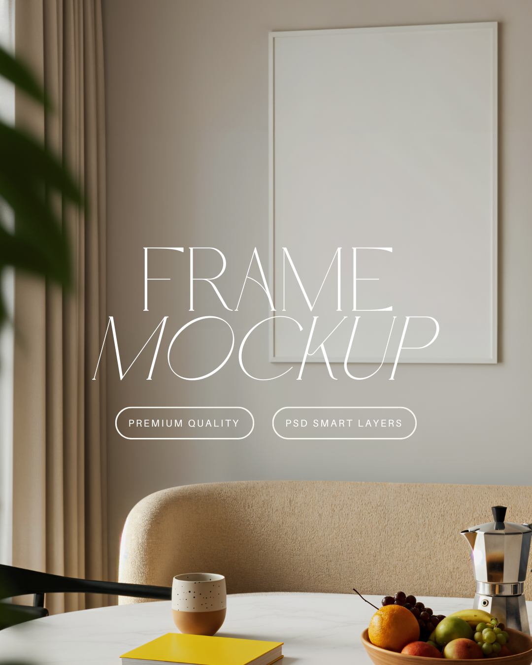 Vertical Poster Frame Mockup