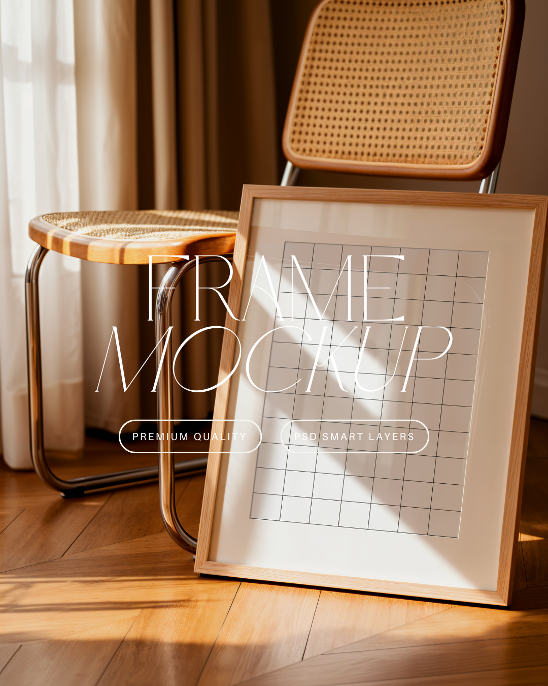 Vertical Poster Frame Mockup