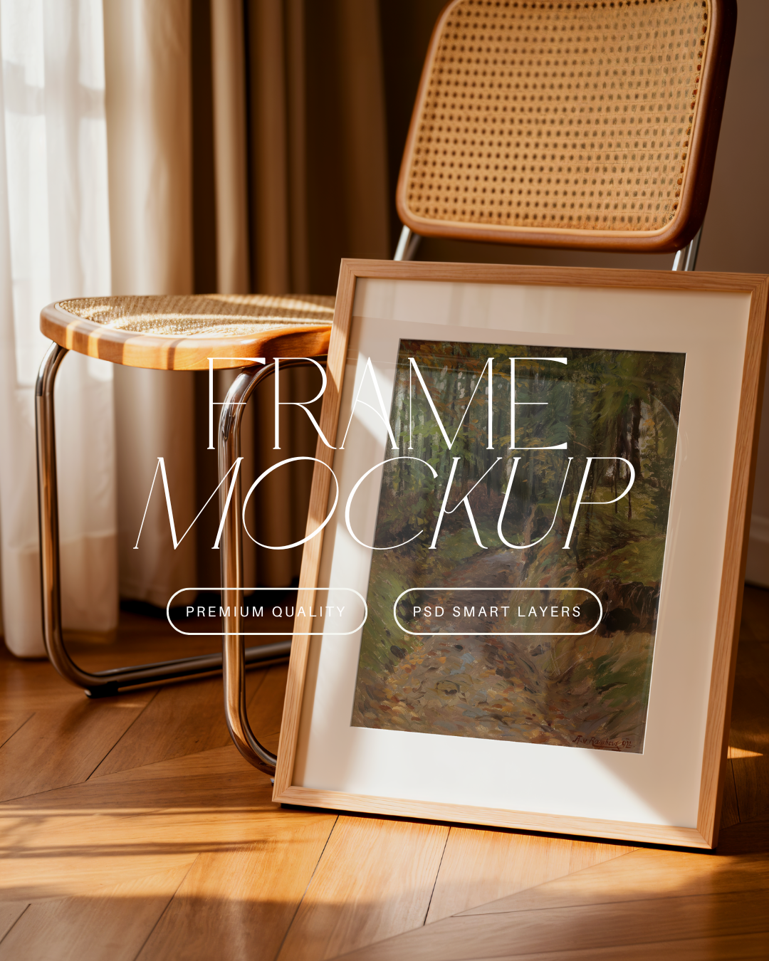 Vertical Poster Frame Mockup