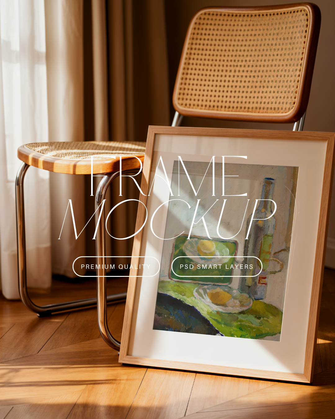 Vertical Poster Frame Mockup