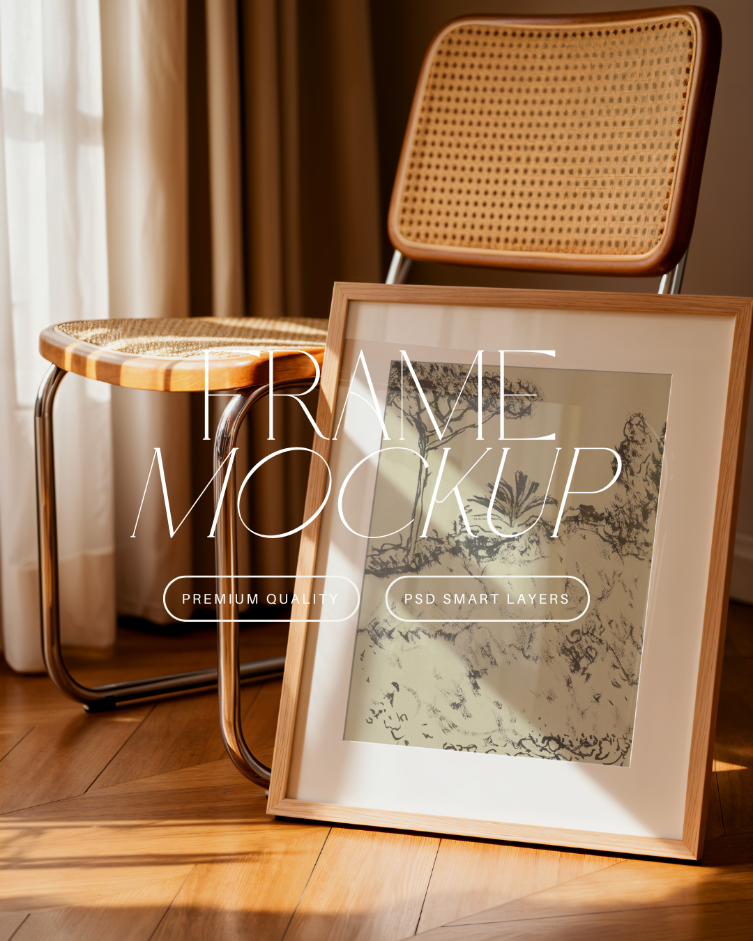 Vertical Poster Frame Mockup