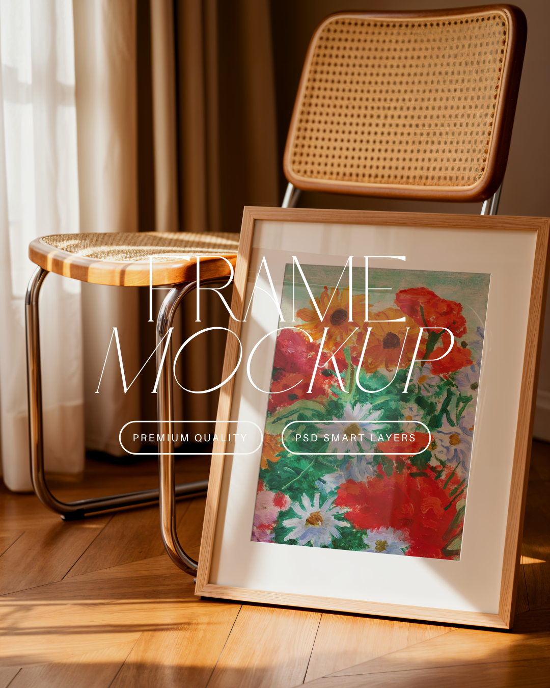 Vertical Poster Frame Mockup