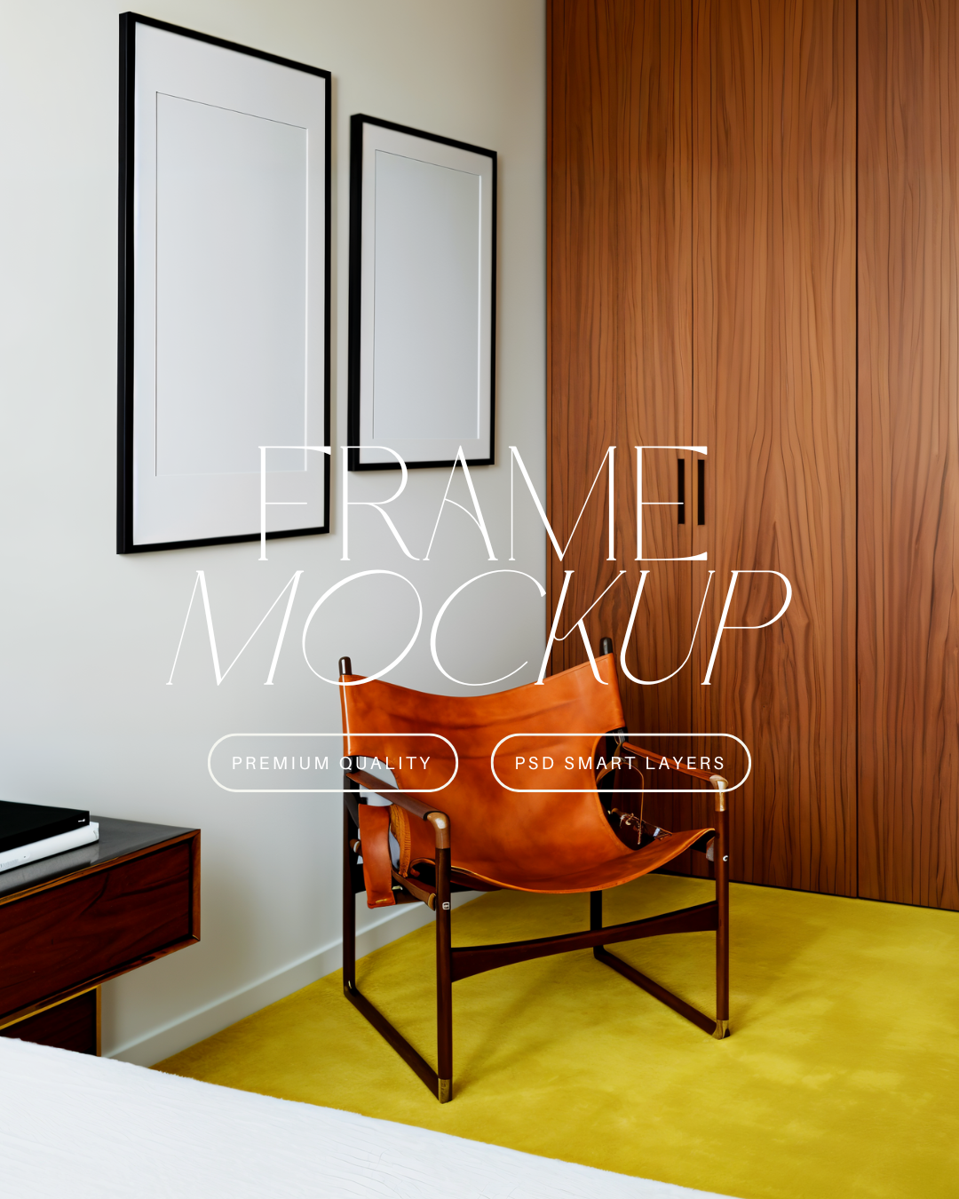 Vertical Poster Frame Mockup Duo