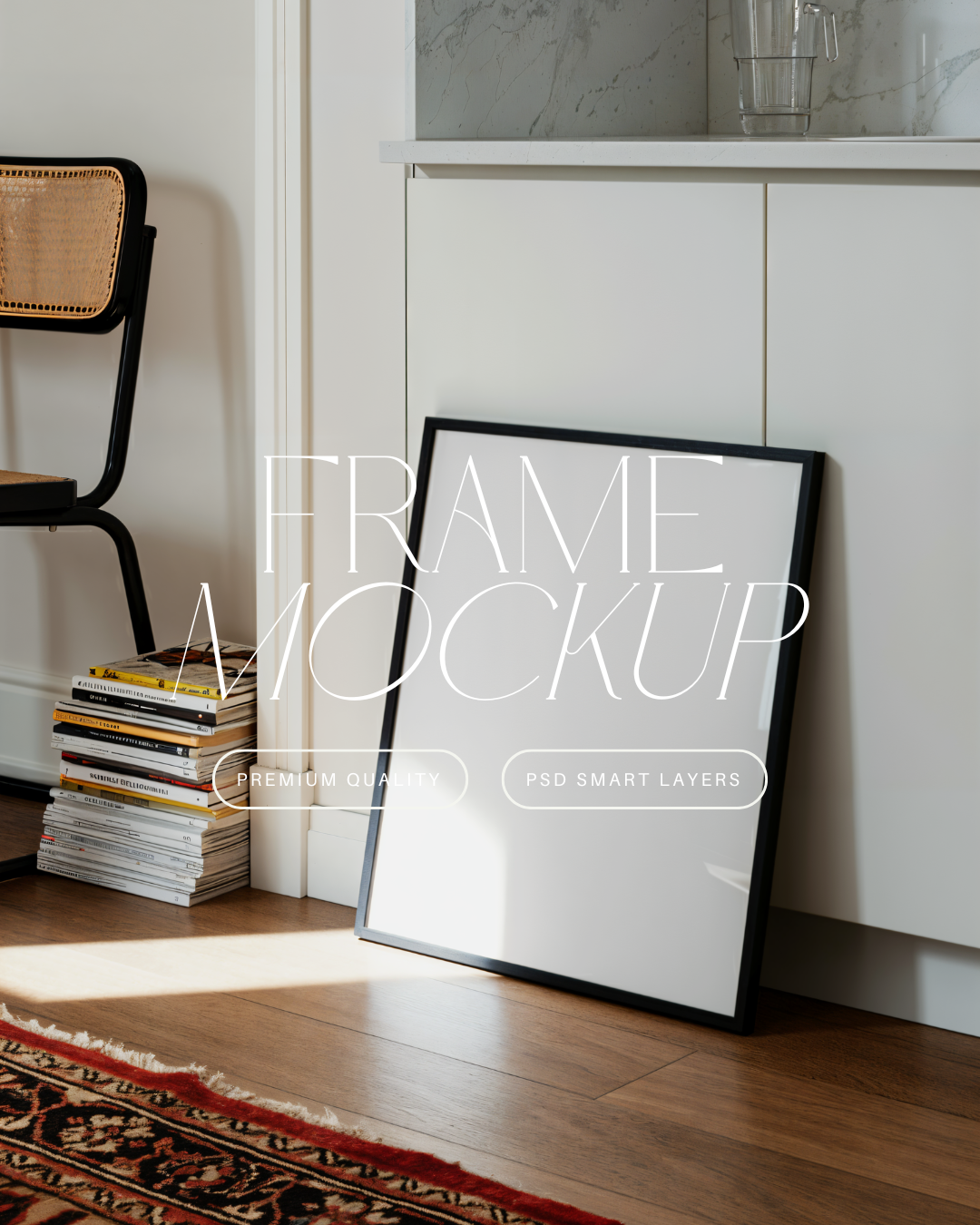 Vertical Poster Frame Mockup