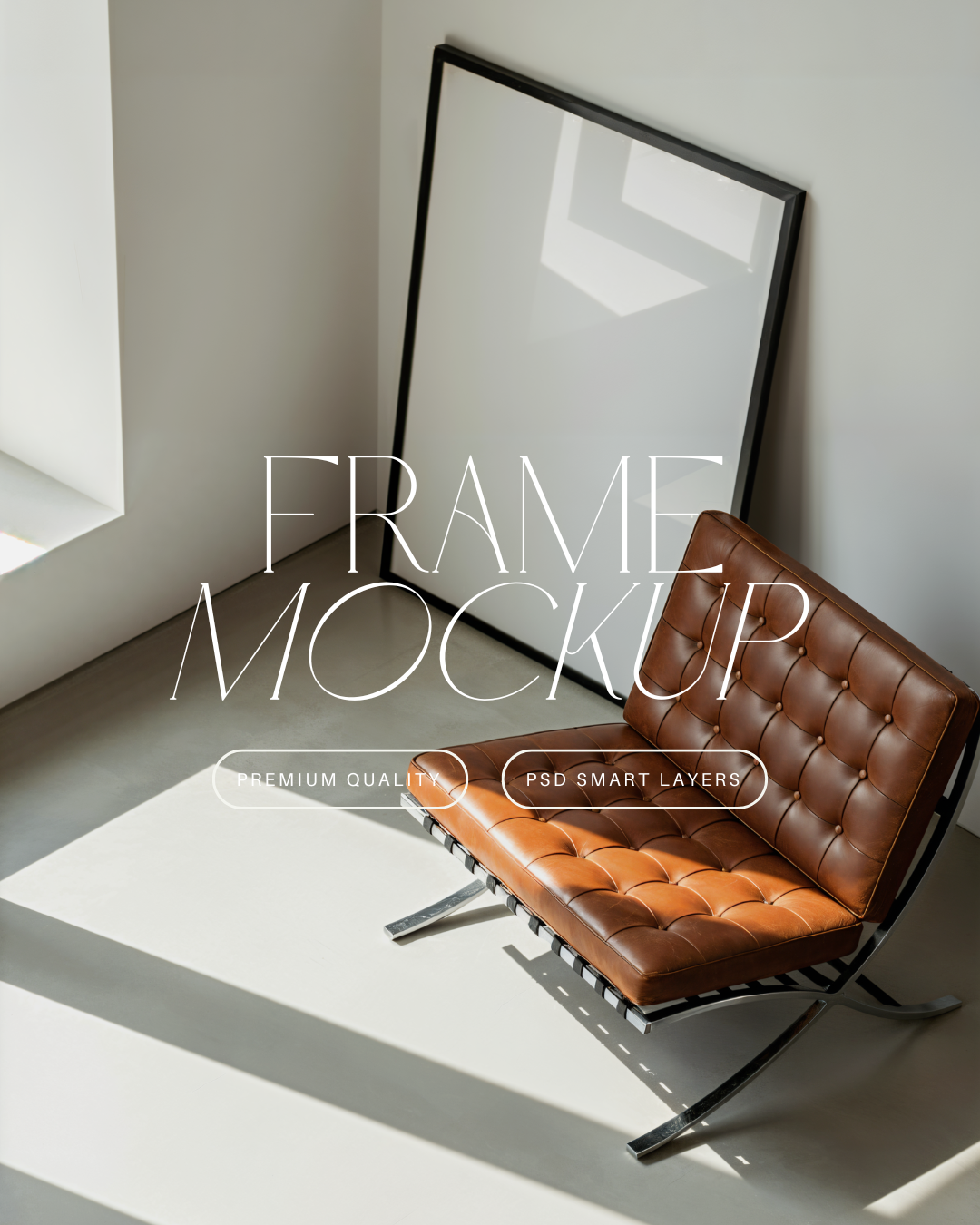 Vertical Poster Frame Mockup