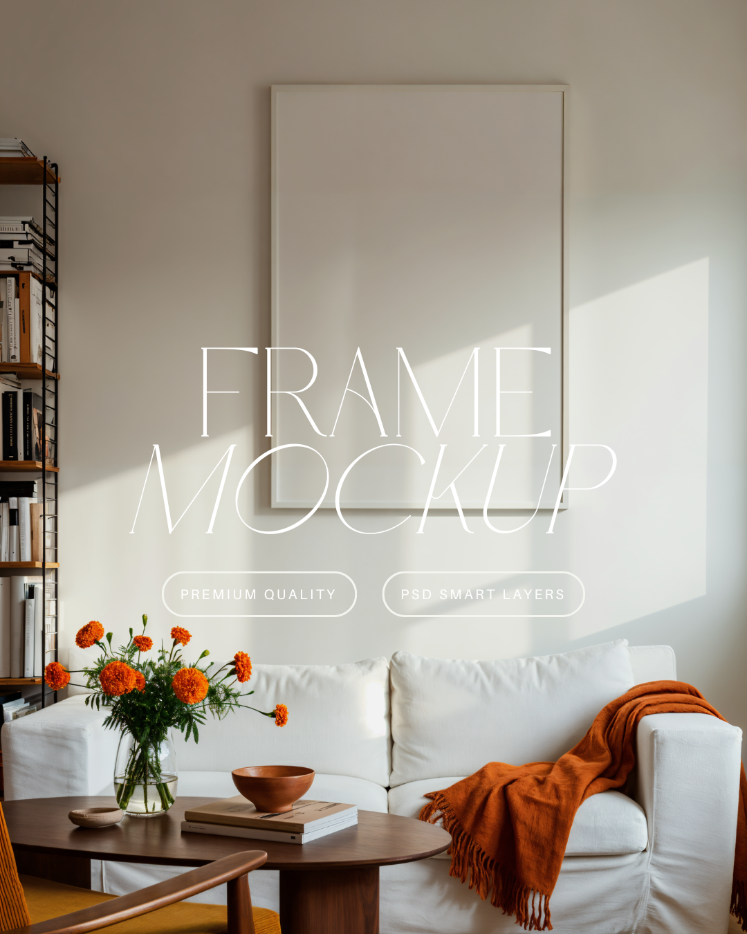 Vertical Poster Frame Mockup