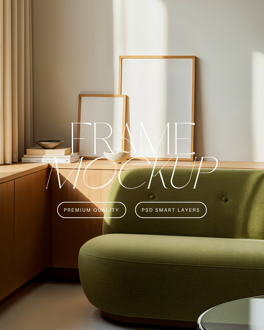Vertical Poster Frame Mockup Duo