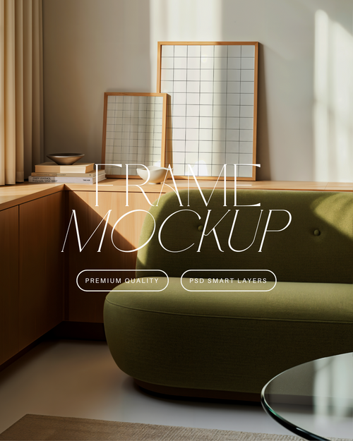 Vertical Poster Frame Mockup Duo