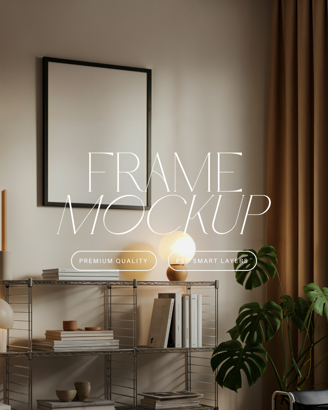 Vertical Poster Frame Mockup