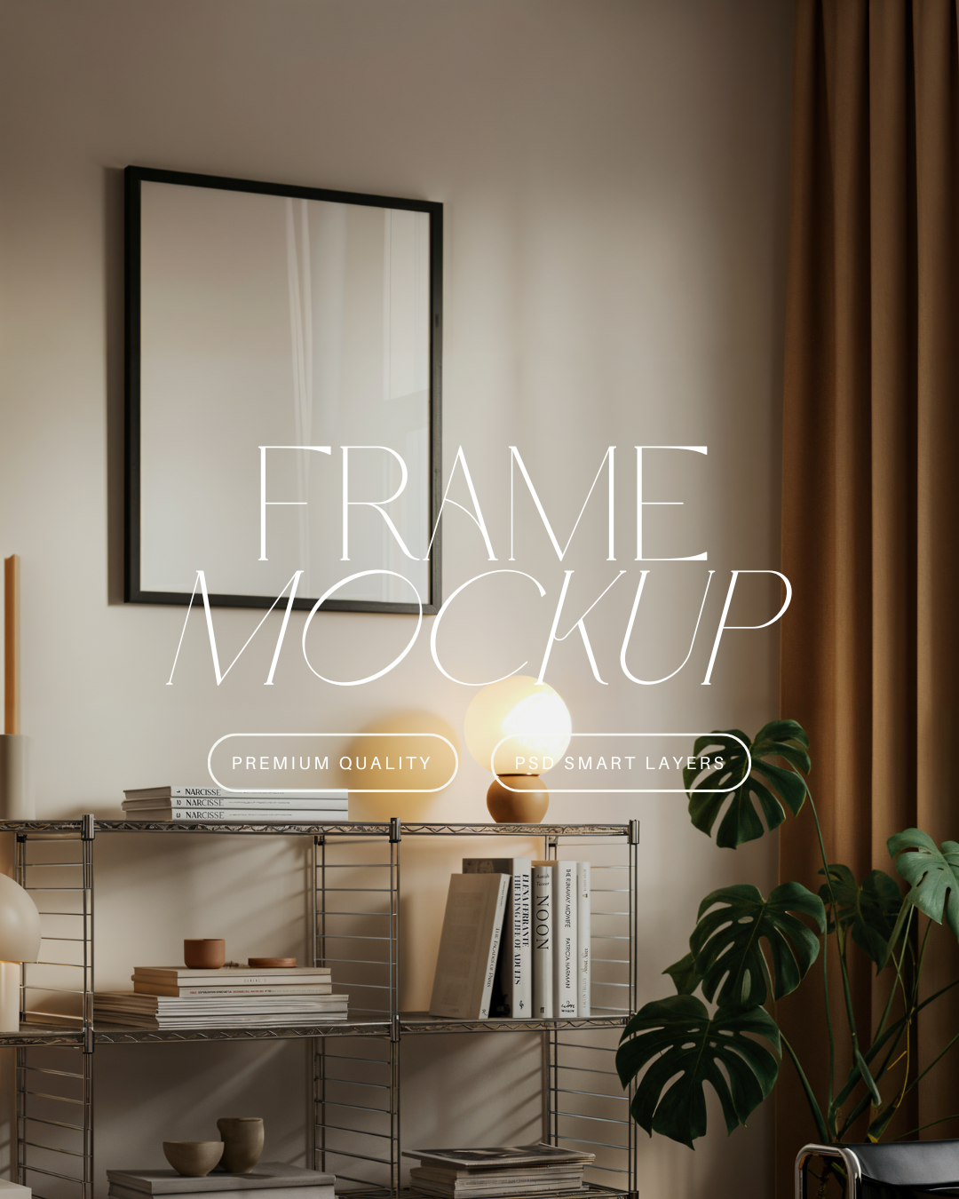 Vertical Poster Frame Mockup