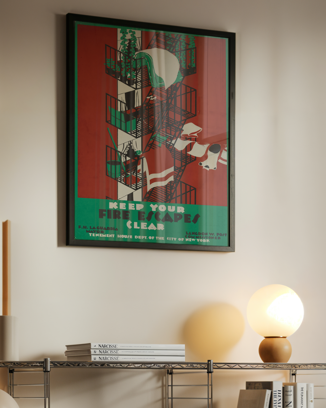 Vertical Poster Frame Mockup