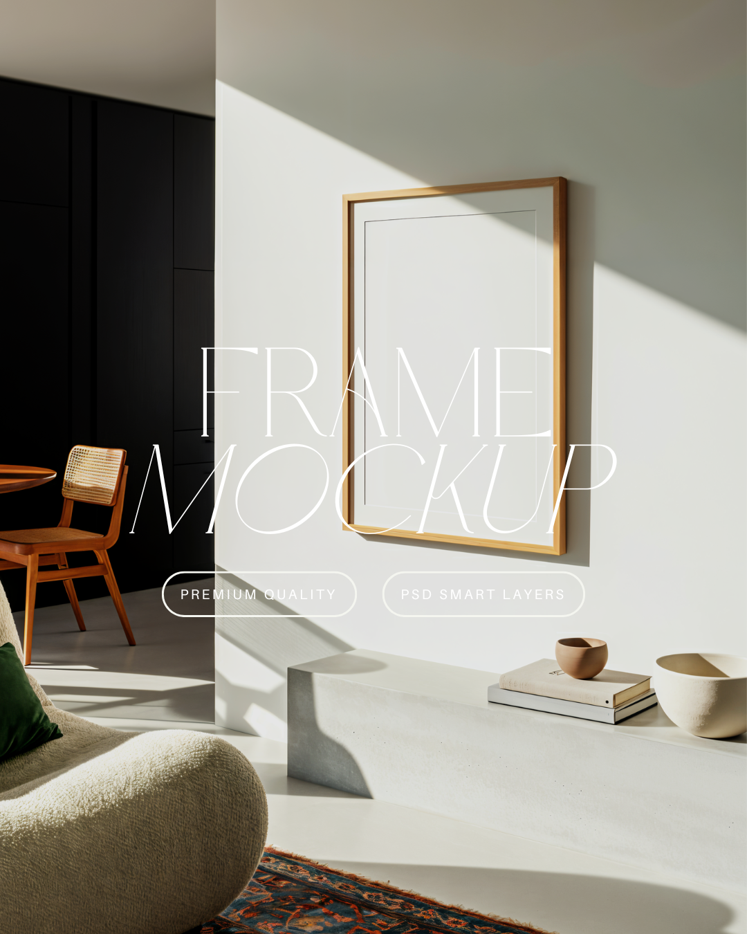 Vertical Poster Frame Mockup