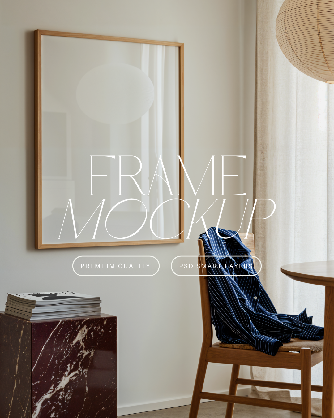 Vertical Poster Frame Mockup