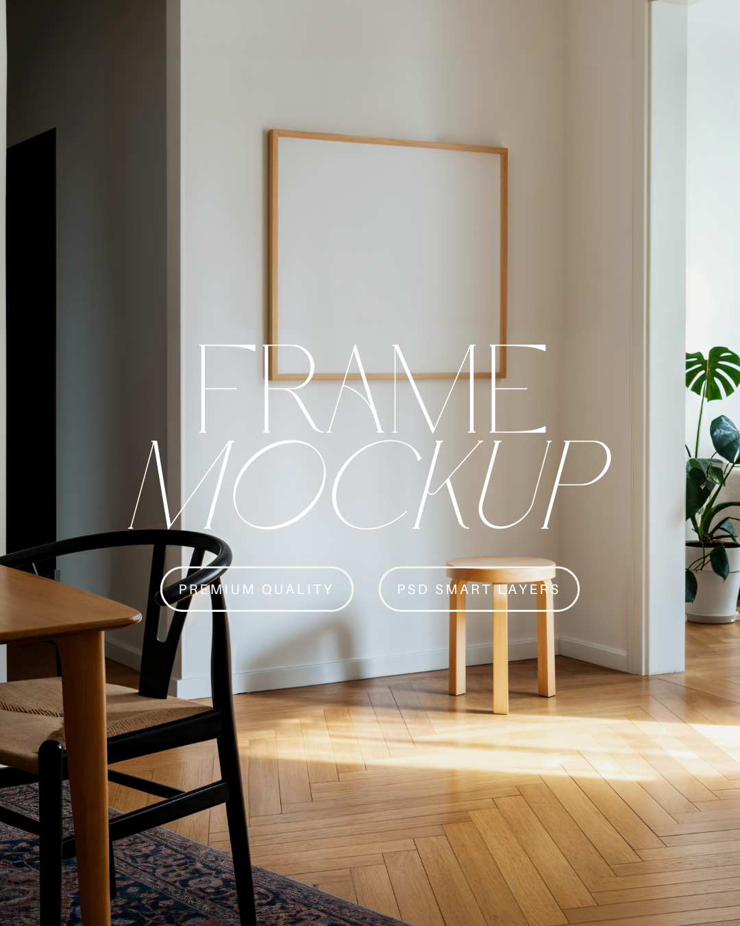 Square Poster Frame Mockup
