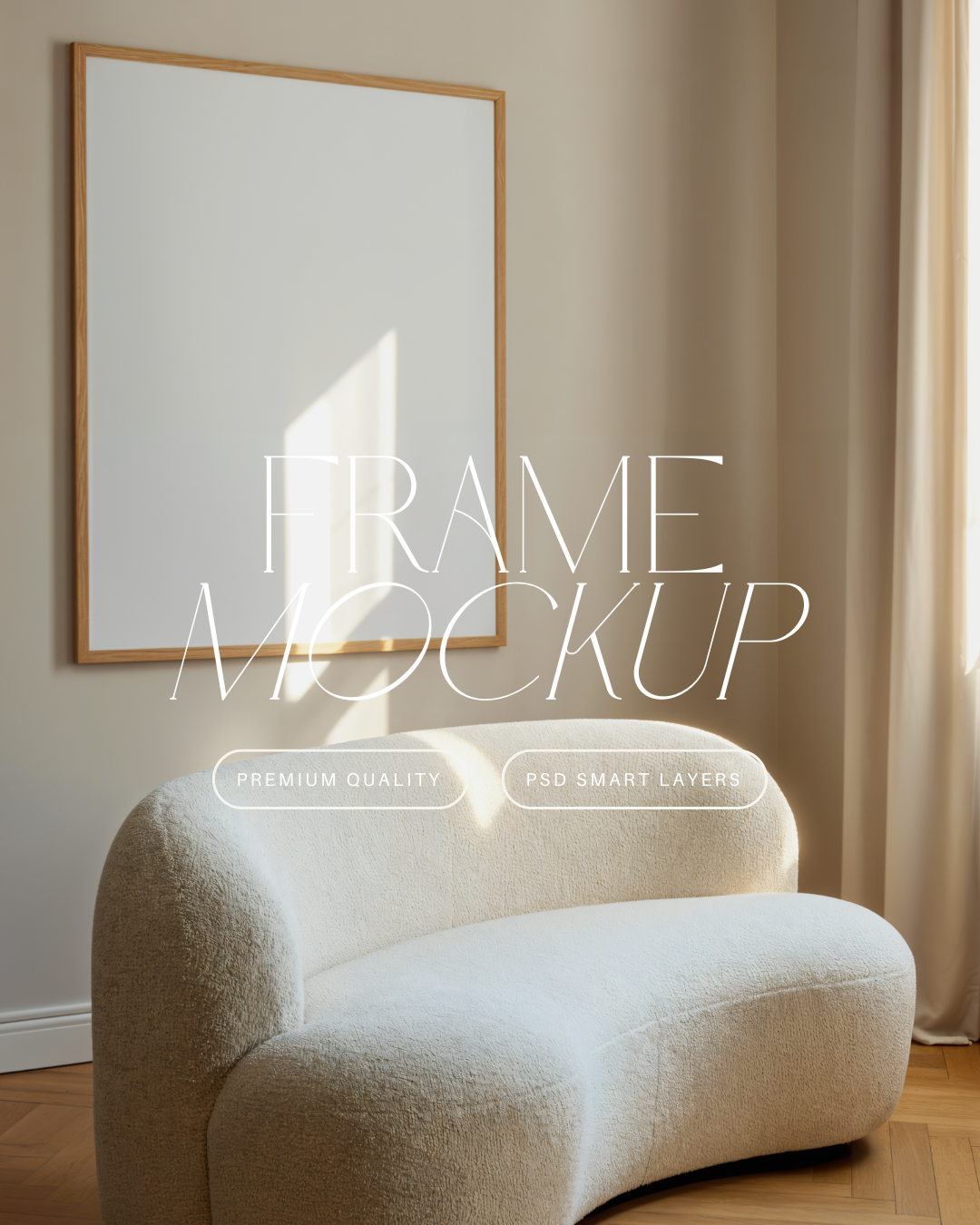 Vertical Poster Frame Mockup