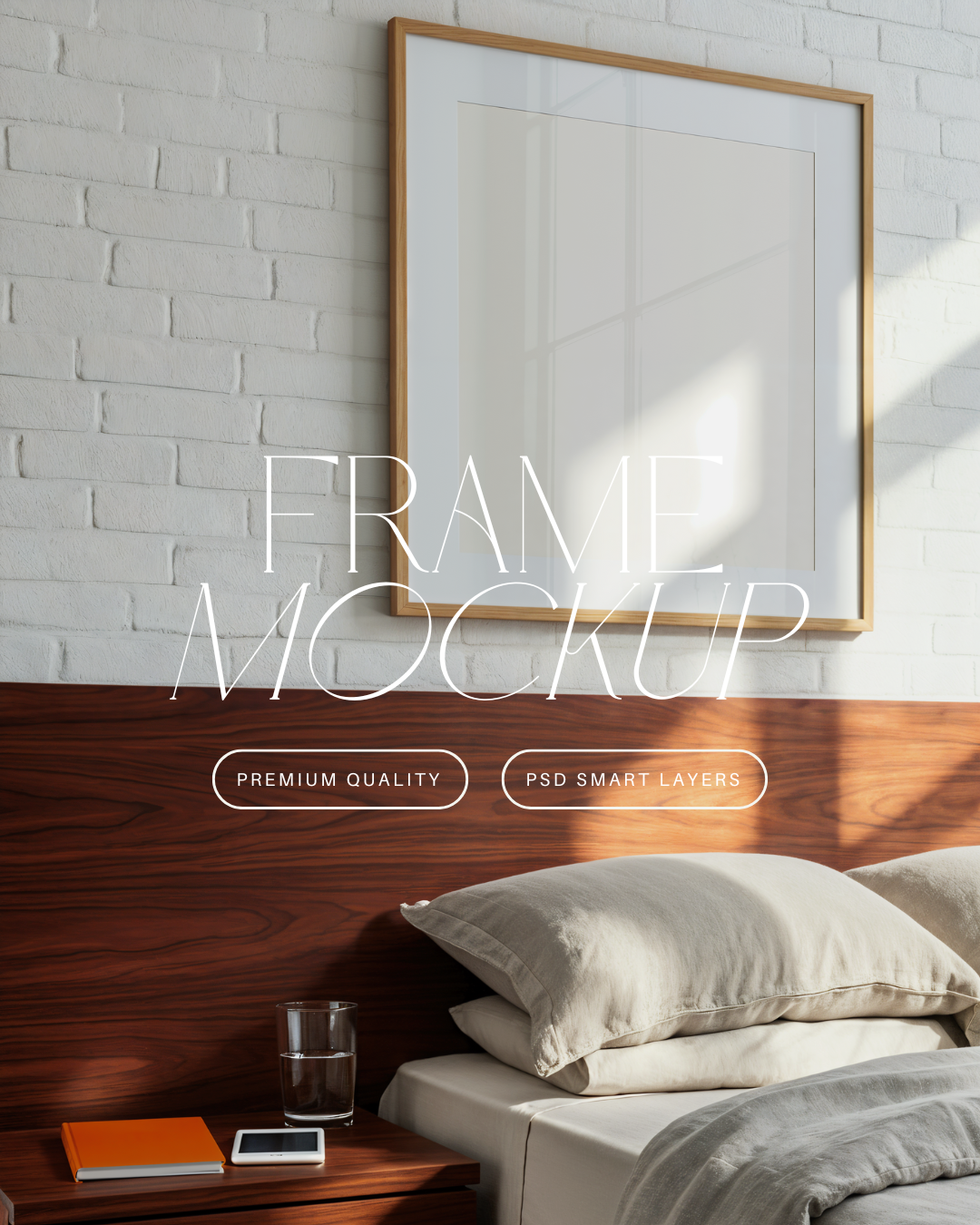 Square Poster Frame Mockup