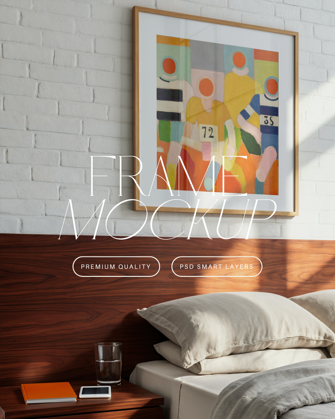 Square Poster Frame Mockup