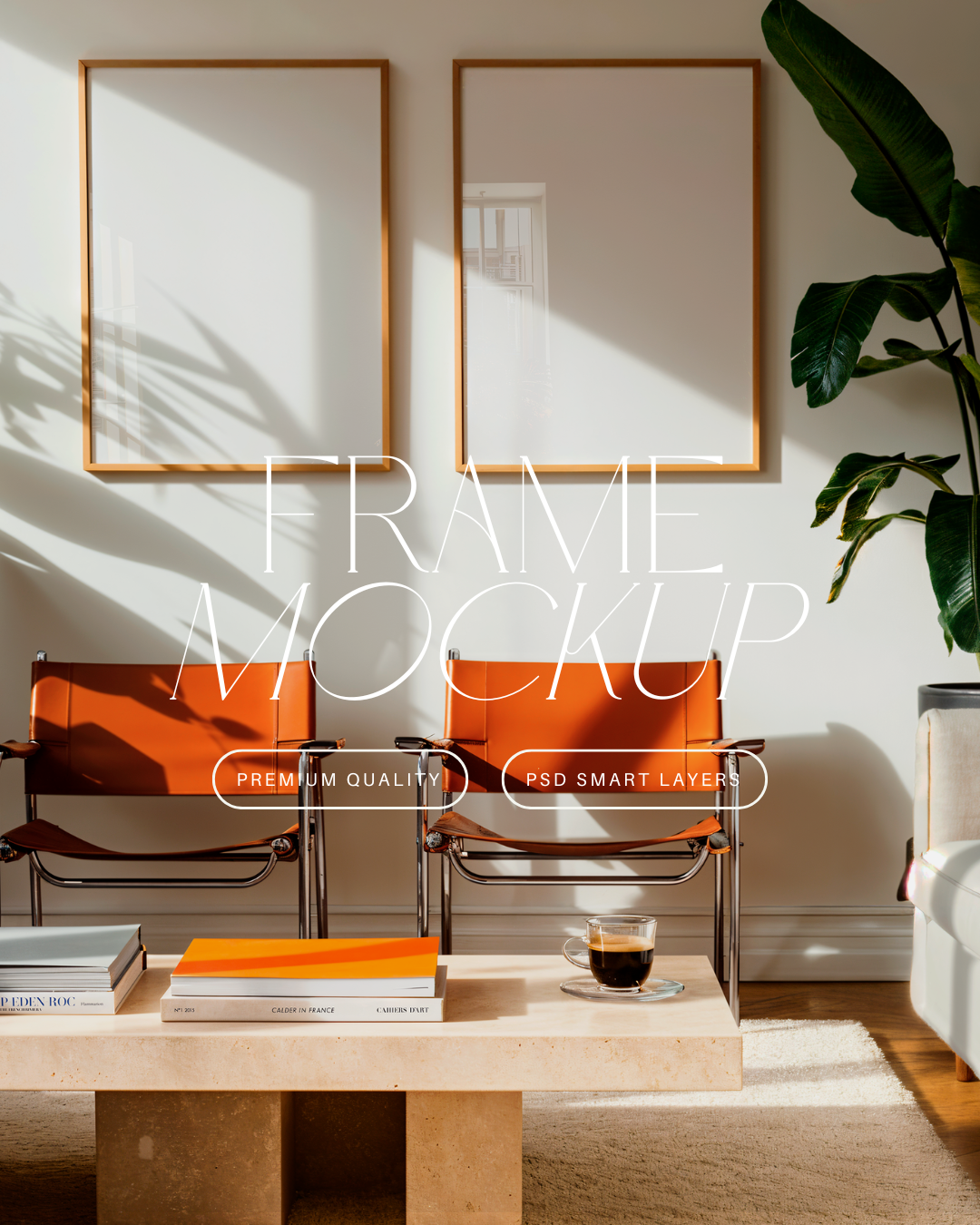 Vertical Poster Frame Mockup Duo