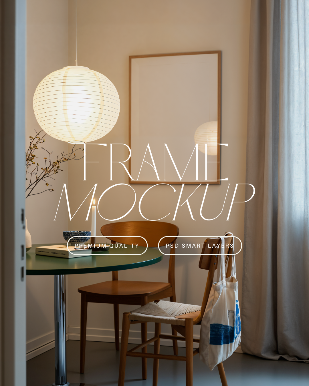 Vertical Poster Frame Mockup