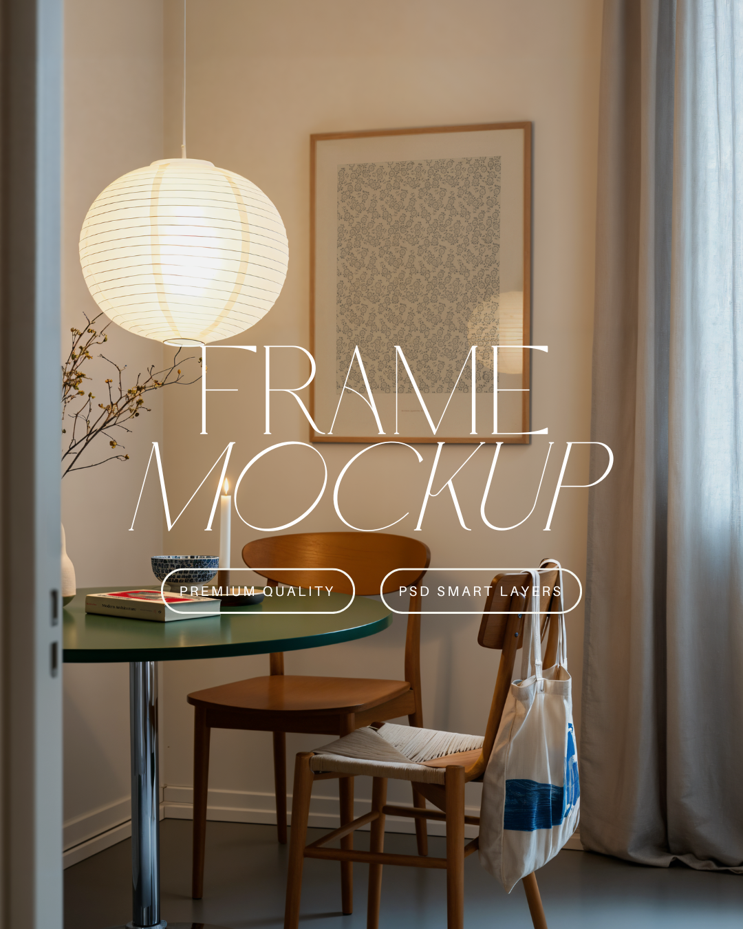 Vertical Poster Frame Mockup