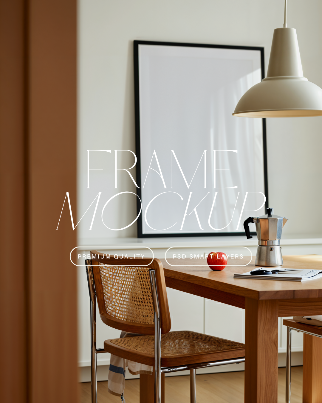 Vertical Poster Frame Mockup