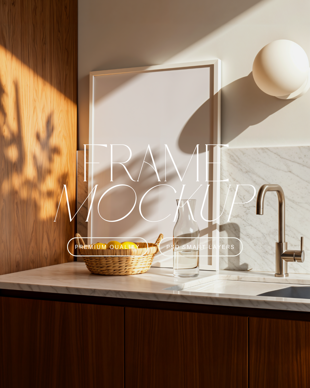 Vertical Poster Frame Mockup