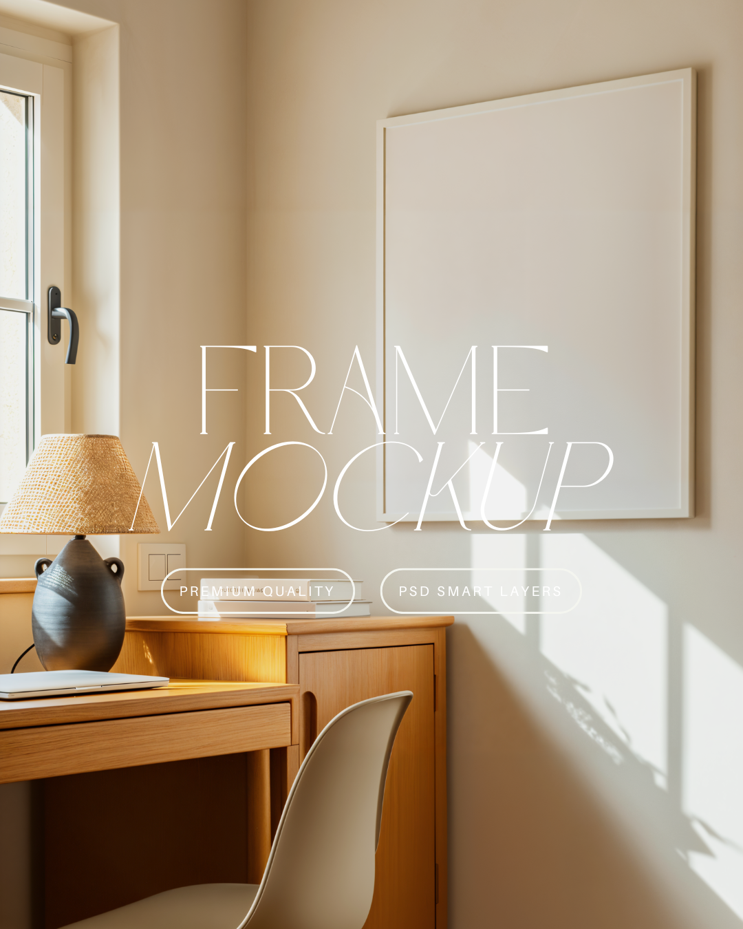 Vertical Poster Frame Mockup