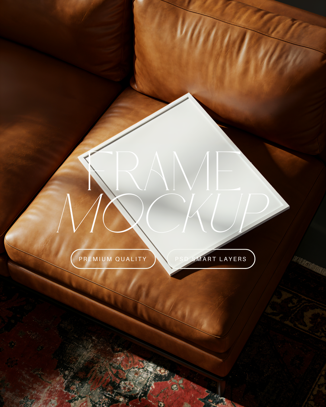 Vertical Poster Frame Mockup