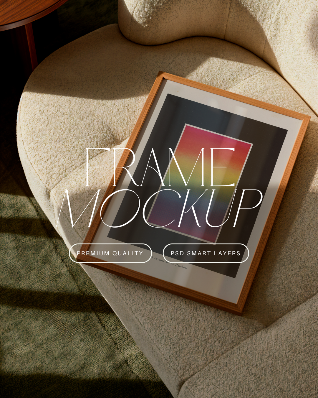 Vertical Poster Frame Mockup