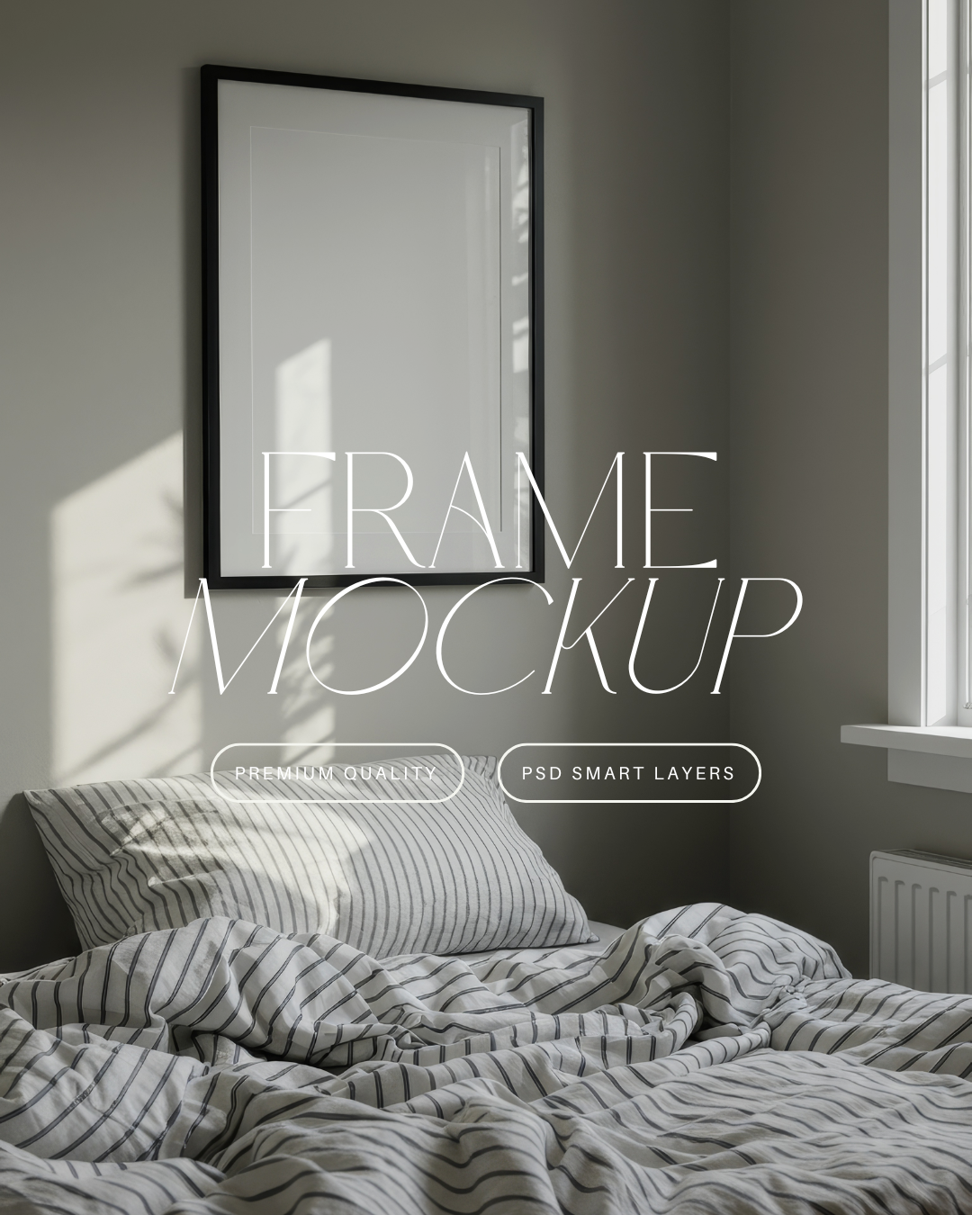 Vertical Poster Frame Mockup