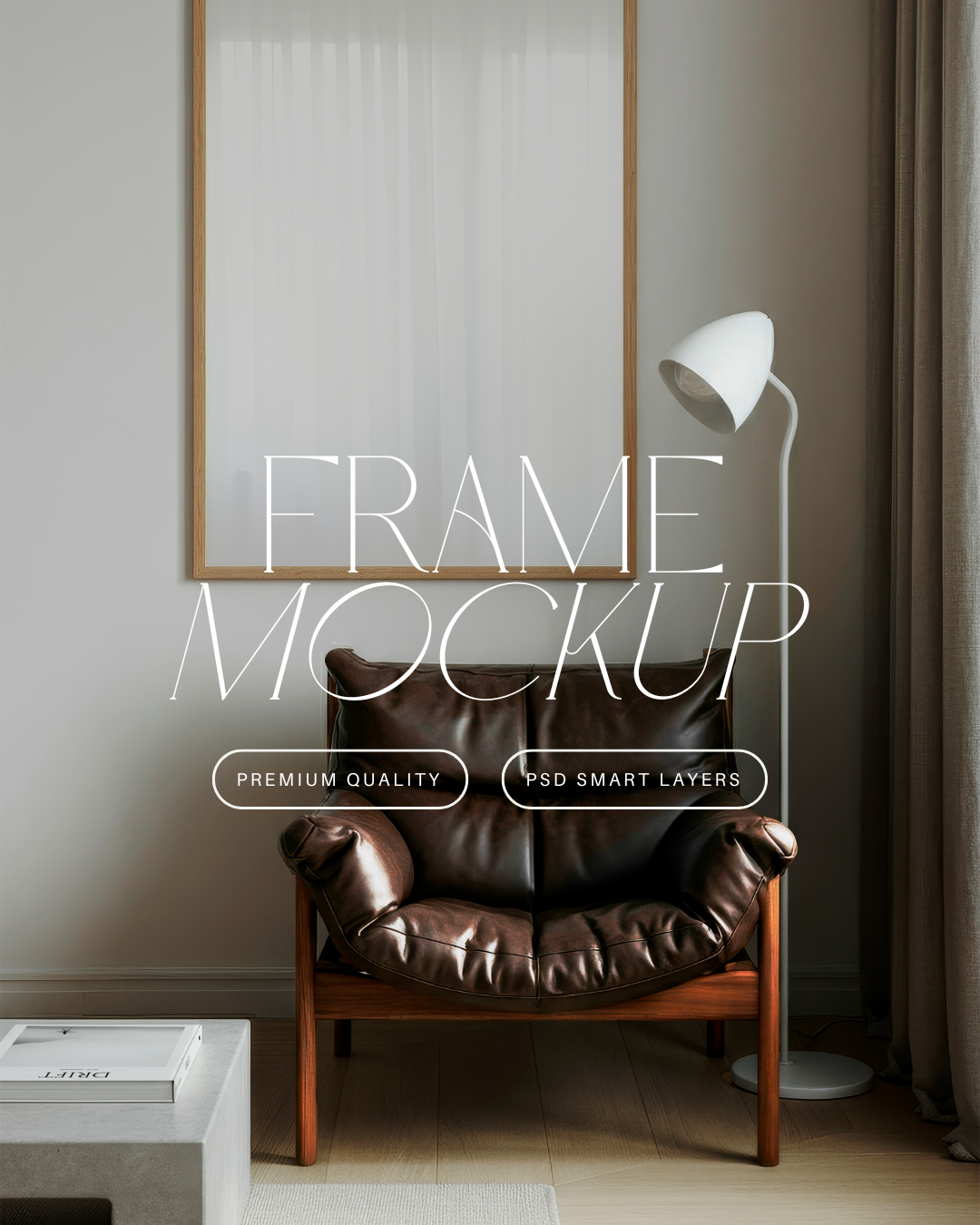 Vertical Poster Frame Mockup