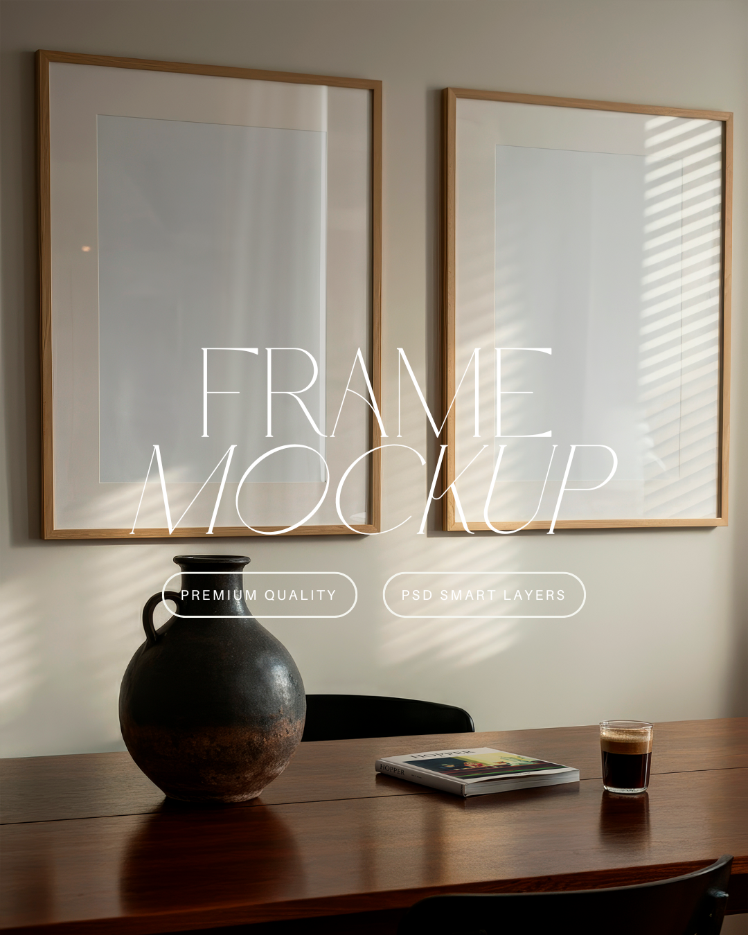 Vertical Poster Frame Mockup Duo