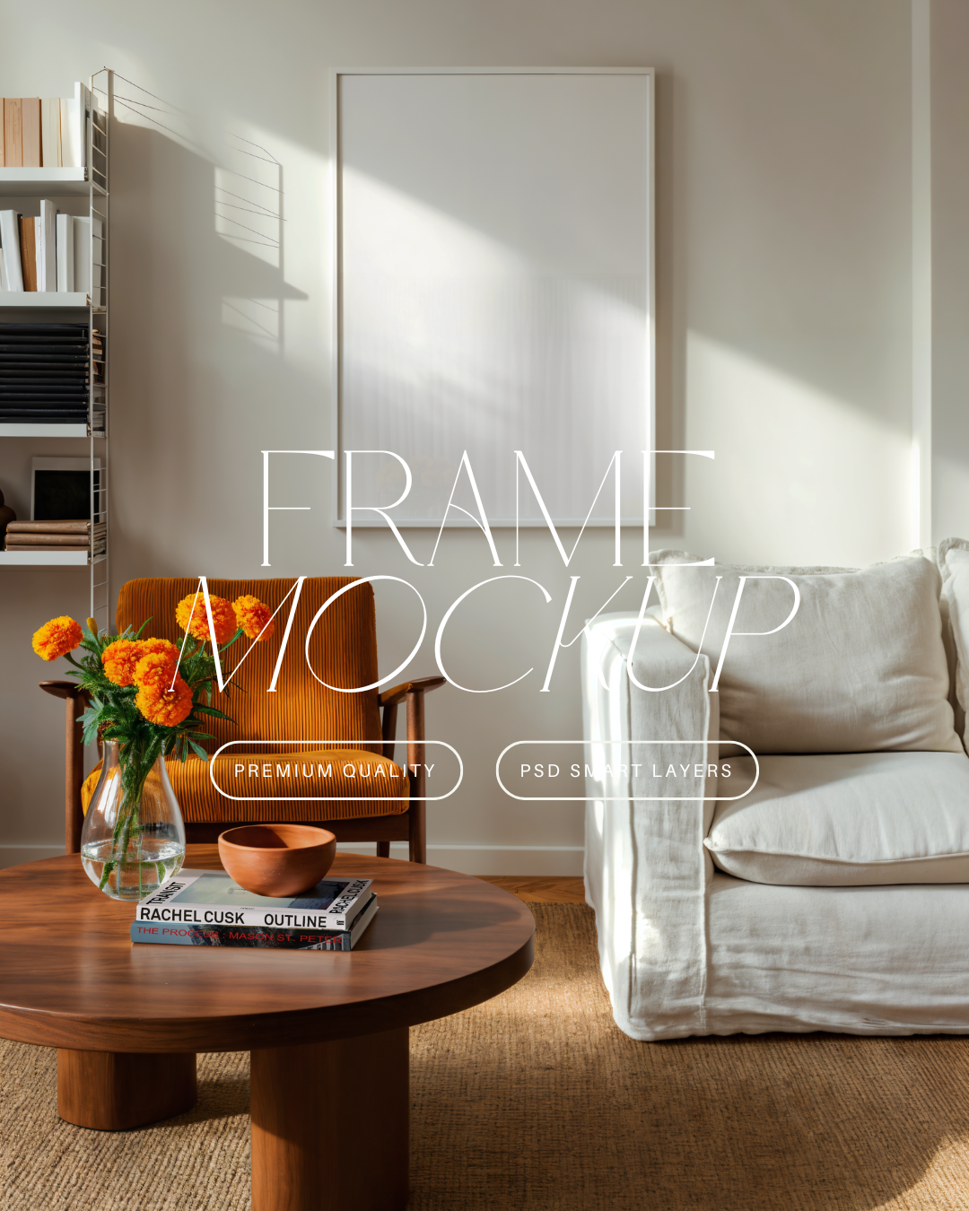 Vertical Poster Frame Mockup