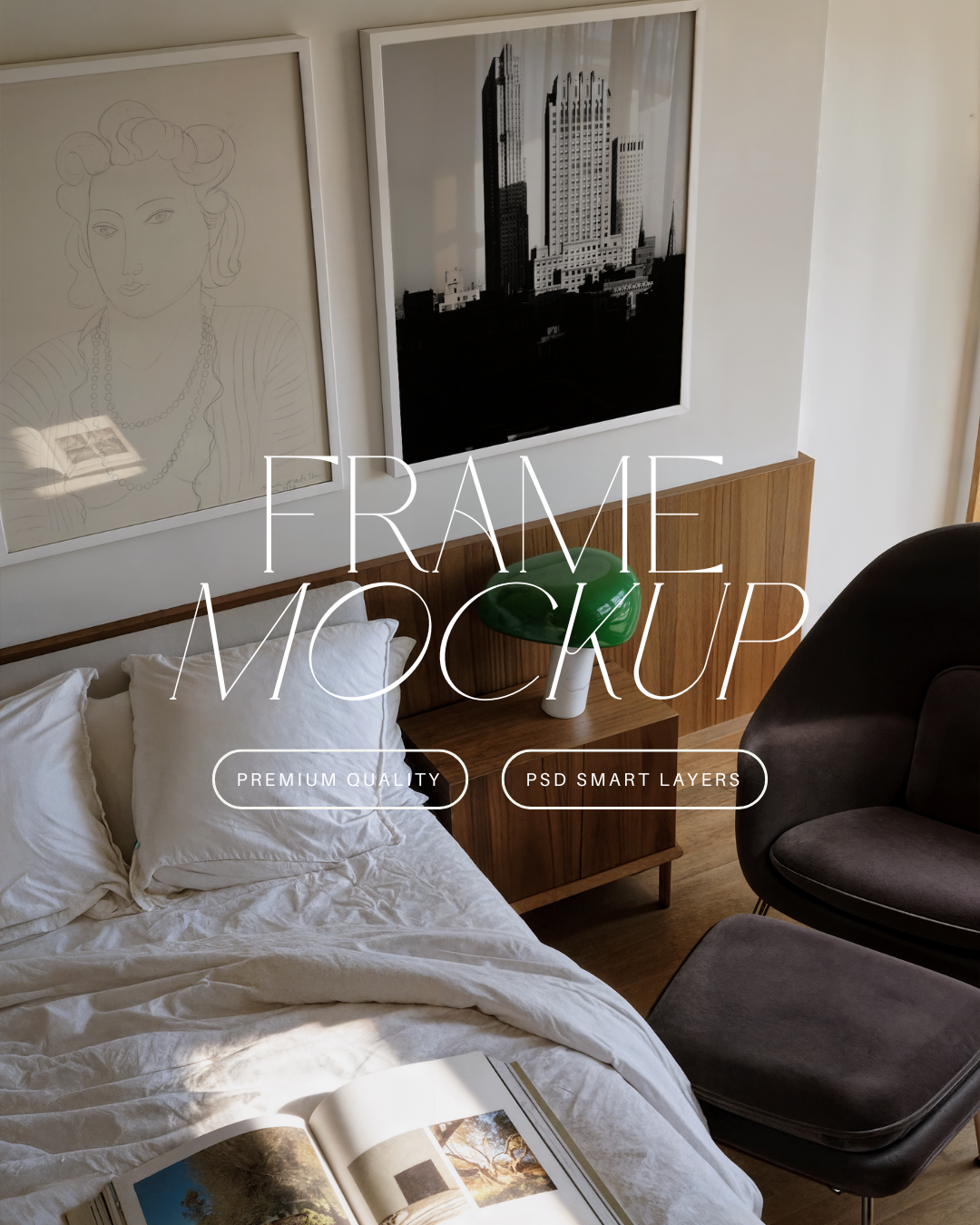 Vertical Poster Frame Mockup Duo