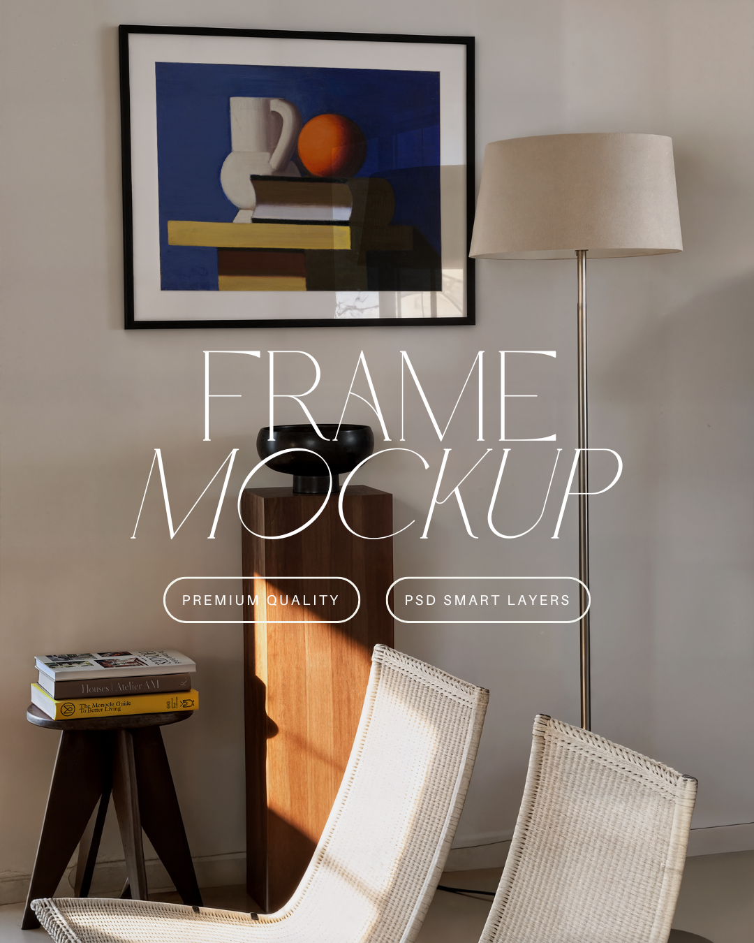 Vertical Poster Frame Mockup