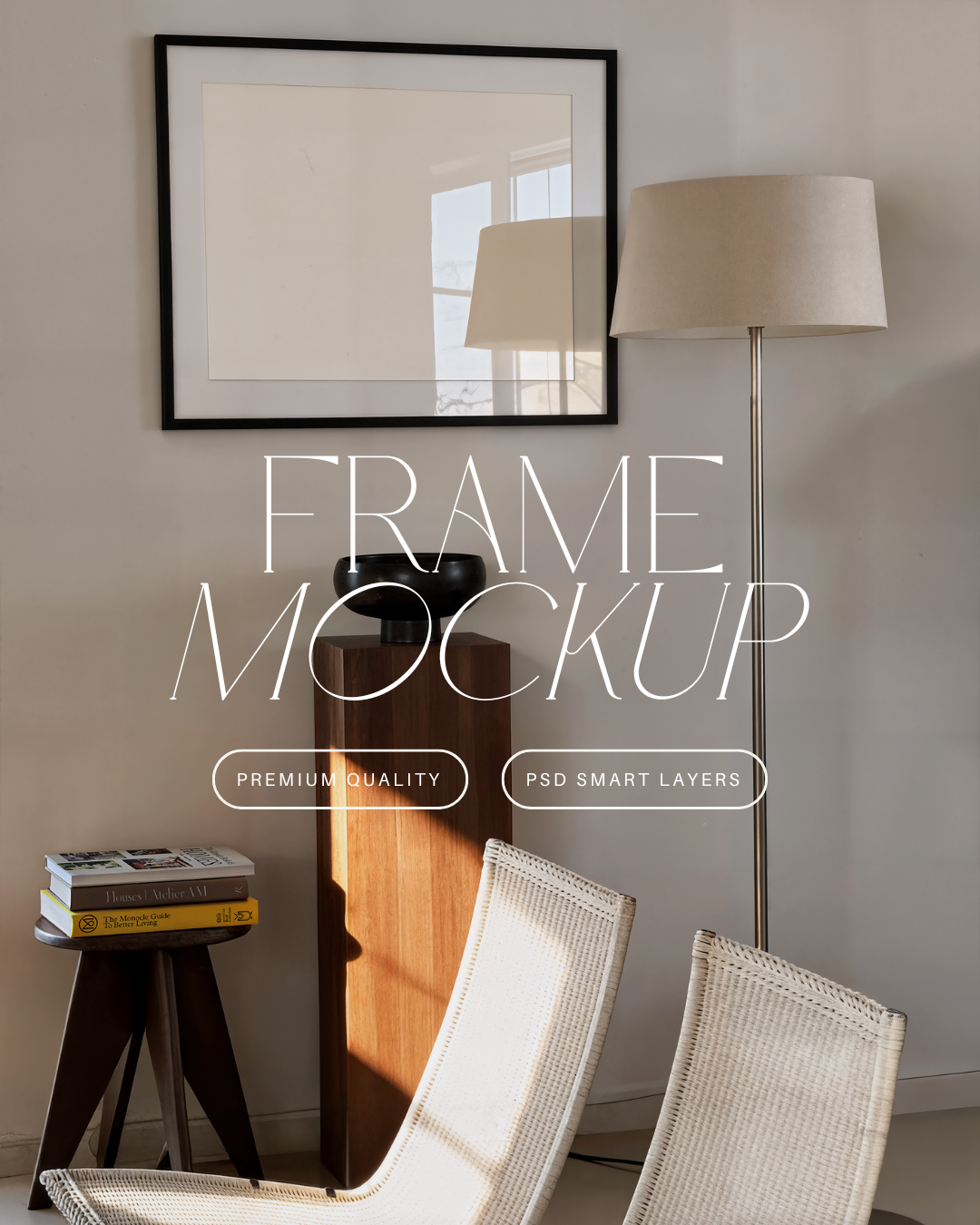 Vertical Poster Frame Mockup