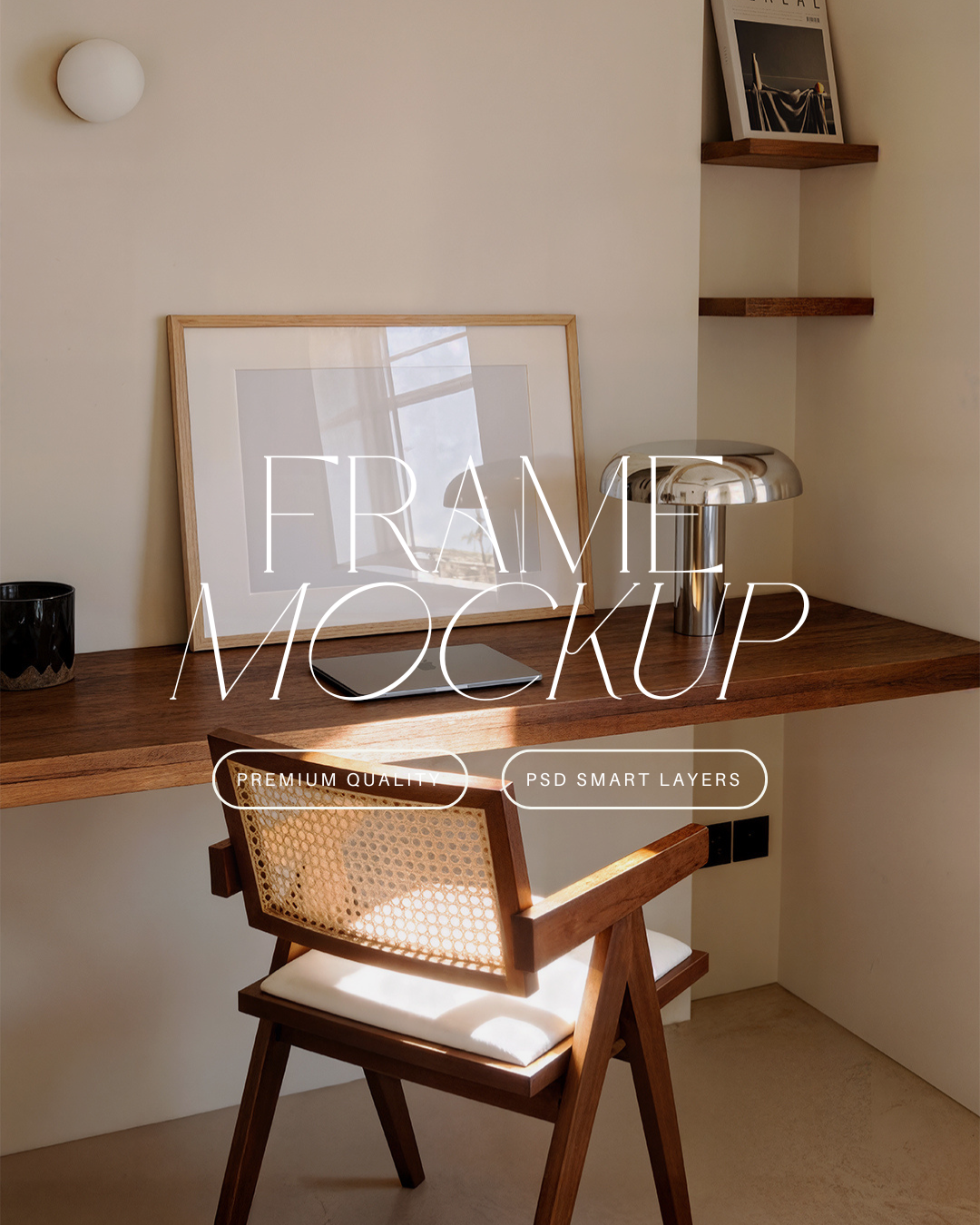 Vertical Poster Frame Mockup