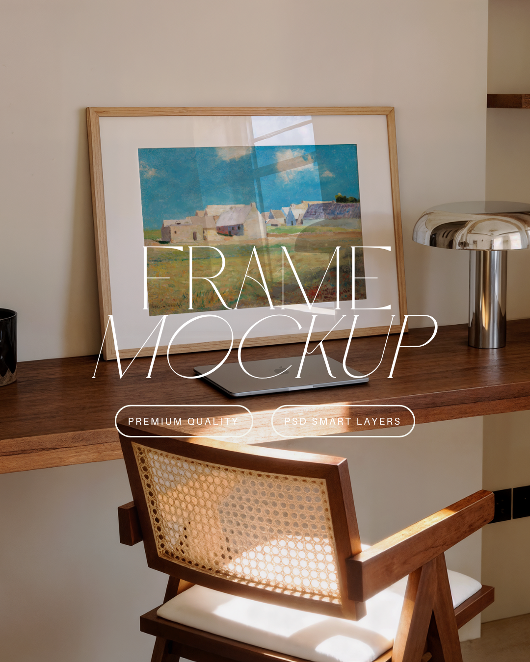 Vertical Poster Frame Mockup