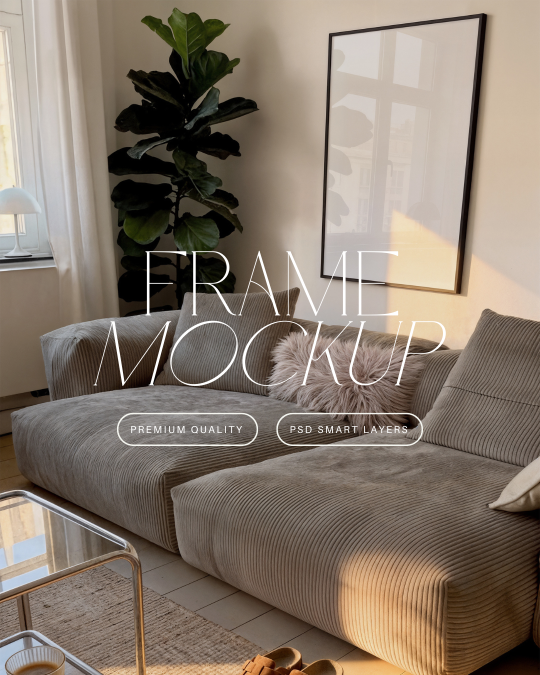 Vertical Poster Frame Mockup