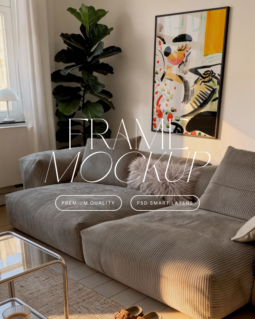 Vertical Poster Frame Mockup