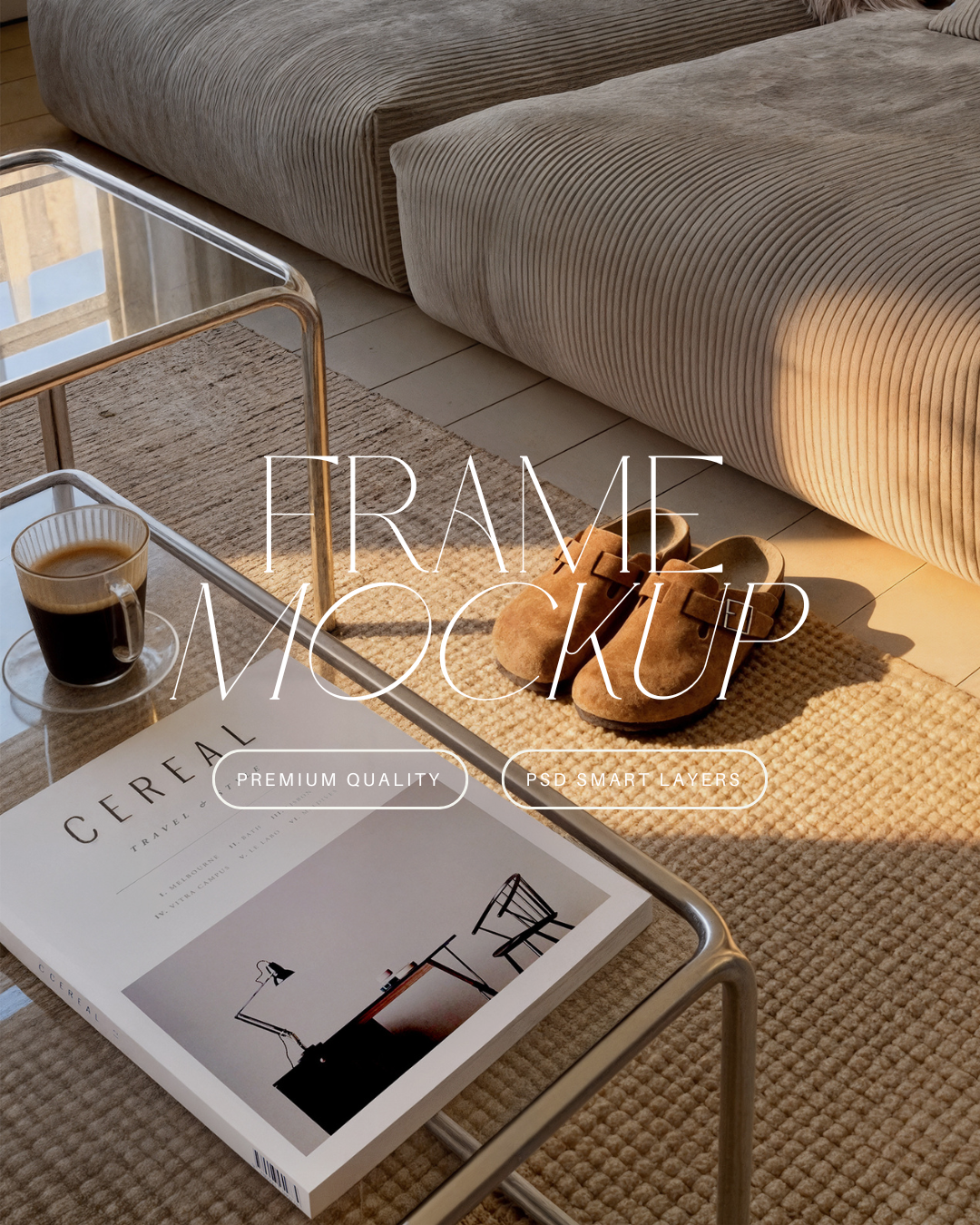 Vertical Poster Frame Mockup